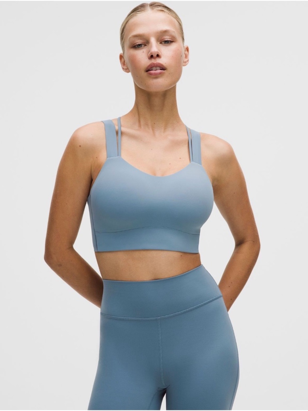 lululemon athletica Like a Cloud Longline Sports Bra  D-DD Dusty Blue